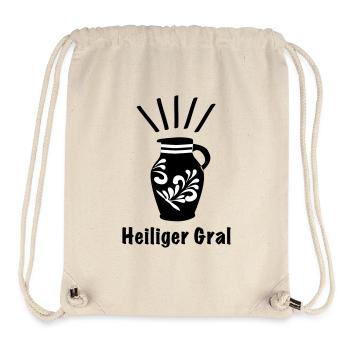 Bembel HeiligerGral - Das Frankfurter Original - Stanley/Stella recycelter Gym Bag - Naturweiß - Vorne