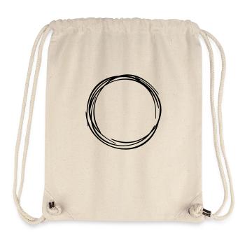 Ring Kreis Circle Zirkel 1 - Stanley/Stella recycelter Gym Bag - Naturweiß - Vorne