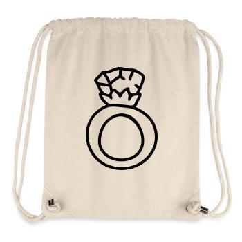 Ring - anneau de mariage - Line - Sac à cordon recyclé Stanley/Stella - blanc naturel - Devant