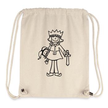 Prinz Prinzessin Harlekin Schwert - Stanley/Stella recycelter Gym Bag - Naturweiß - Vorne