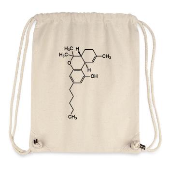 THC Tetrahydrocannabinol Molecule Cannabis - Stanley/Stella Recycled Gym Bag - natural - Front