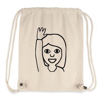 Emoji greetings - Stanley/Stella Recycled Gym Bag - natural - Front