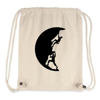 circle night moon sun evening team couple 2 friends l - Stanley/Stella Recycled Gym Bag - natural - Front
