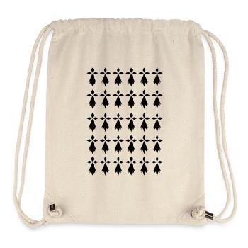 Hermine Britannien Flagge Breton - Stanley/Stella recycelter Gym Bag - Naturweiß - Vorne