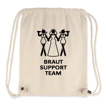 Braut Support Team (Junggesellinnenabschied / JGA) - Stanley/Stella recycelter Gym Bag - Naturweiß - Vorne