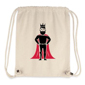König - Stanley/Stella recycelter Gym Bag - Naturweiß - Vorne