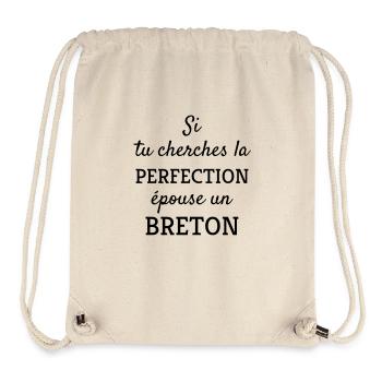 Bretagne / Breton / Bretonne / BZH / Breizh - Stanley/Stella Recycled Gym Bag - natural - Front