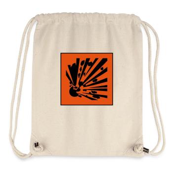 explosiv gefahrensymbol - Stanley/Stella recycelter Gym Bag - Naturweiß - Vorne