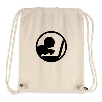 Computerfreak (Icon) - Stanley/Stella recycelter Gym Bag - Naturweiß - Vorne