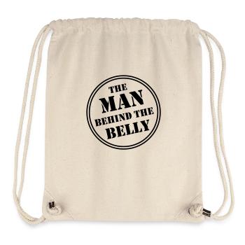 MAN BEHIND THE BELLY - Stanley/Stella recycelter Gym Bag - Naturweiß - Vorne