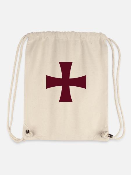 Knights Templar - Stanley/Stella Recycled Gym Bag - natural