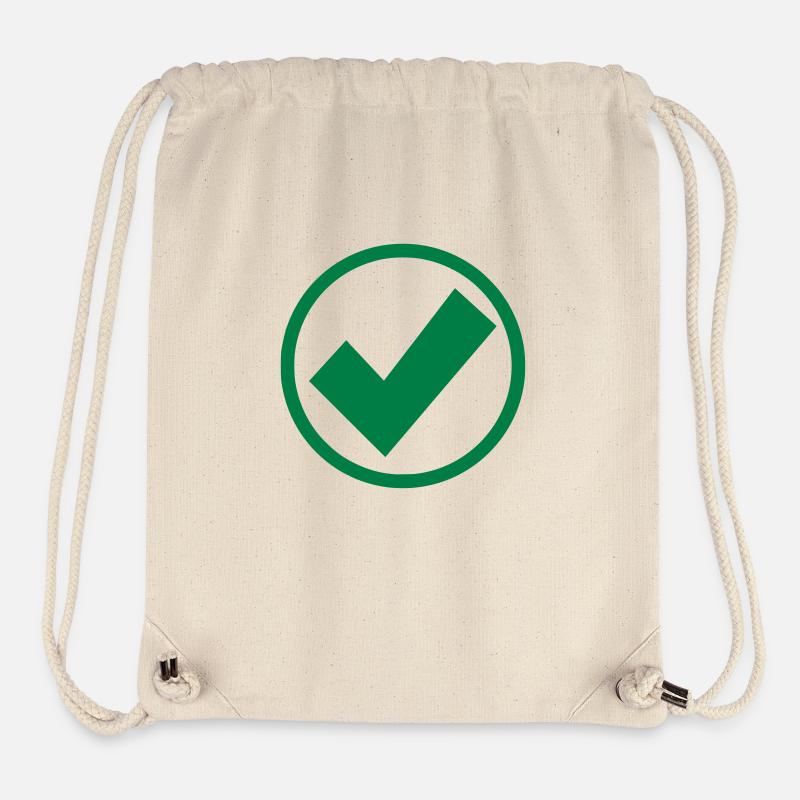 coche - Sac à cordon recyclé Stanley/Stella - blanc naturel