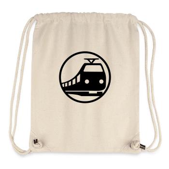 Train Icon - Sac à cordon recyclé Stanley/Stella - blanc naturel - Devant
