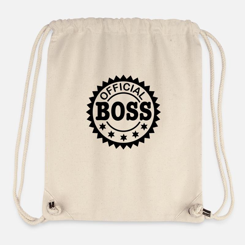 official_boss_f1 - Sac à cordon recyclé Stanley/Stella - blanc naturel