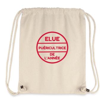 puéricultrice / puériculture / enfant / bébé - Sac à cordon recyclé Stanley/Stella - blanc naturel - Devant