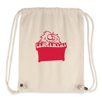 Hairy Monster Alien Alien Keyboard Fun - Stanley/Stella Recycled Gym Bag - natural - Front