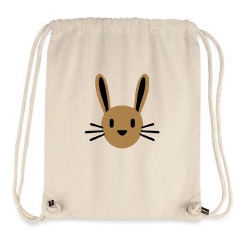 Bunny Rabbit Bunny Cartoon Small Animal Cute - Stanley/Stella Recycled Gym Bag - natural - Front