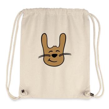 Bunny Rabbit Bunny Cartoon Small Animal Cute - Stanley/Stella Recycled Gym Bag - natural - Front