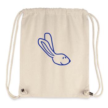 Hase Kaninchen Häschen Cartoon Kleintier niedlich - Stanley/Stella recycelter Gym Bag - Naturweiß - Vorne