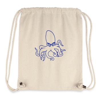 Oktopus Kraken Tintenfisch Kopffüßer böser Blick - Stanley/Stella recycelter Gym Bag - Naturweiß - Vorne