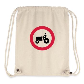 divieto_trattori - Sac à cordon recyclé Stanley/Stella - blanc naturel - Devant