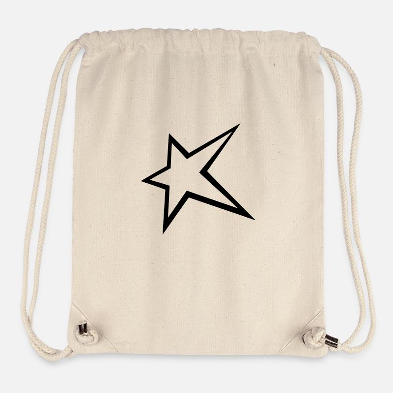 Etoile - Sac à cordon recyclé Stanley/Stella - blanc naturel