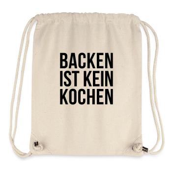 BACKEN IST KEIN KOCHEN - Stanley/Stella recycelter Gym Bag - Naturweiß - Vorne