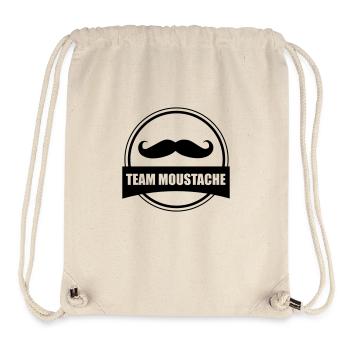 team moustache - Sac à cordon recyclé Stanley/Stella - blanc naturel - Devant