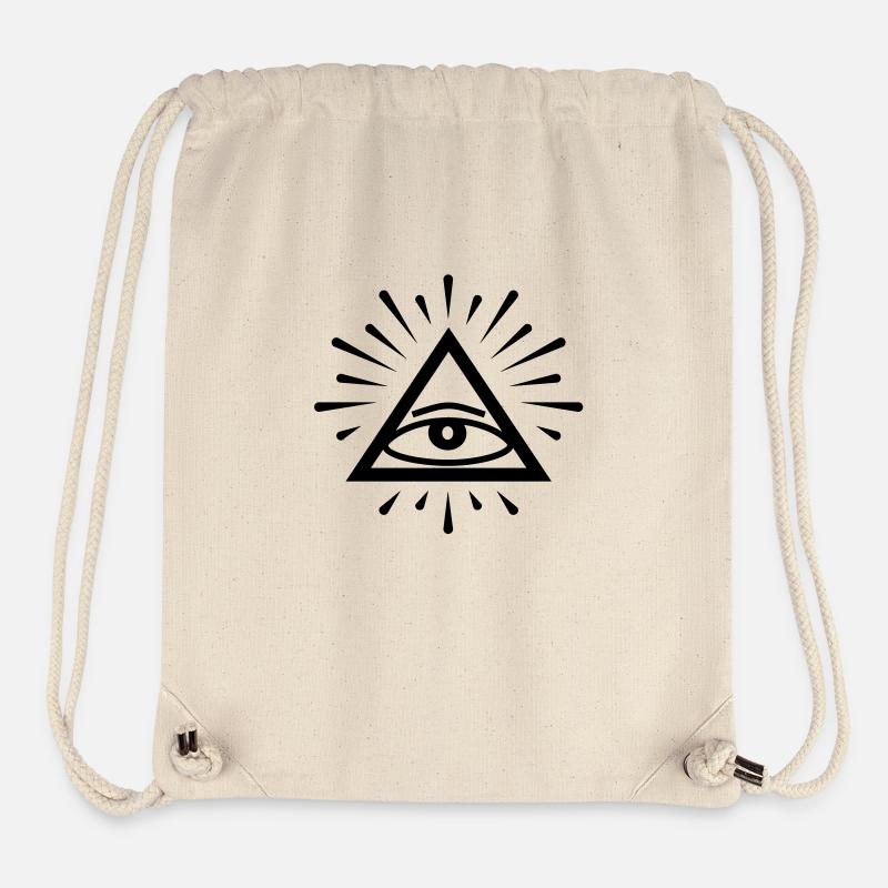 Nom de d'yeux - Sac à cordon recyclé Stanley/Stella - blanc naturel