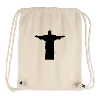 jesus_statue - Sac à cordon recyclé Stanley/Stella - blanc naturel - Devant
