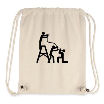 drinking_hard__f1 - Stanley/Stella Recycled Gym Bag - natural - Front