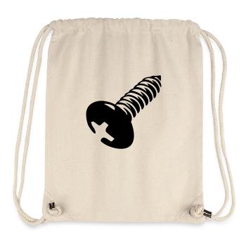 schraube - Stanley/Stella recycelter Gym Bag - Naturweiß - Vorne