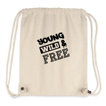 young_wild_free - Stanley/Stella Recycled Gym Bag - natural - Front