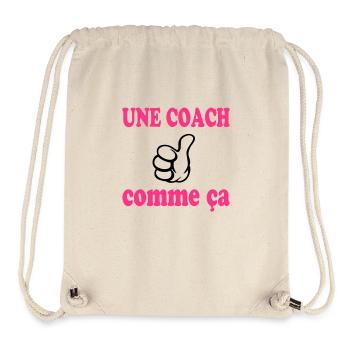 Une coach comme ça - Stanley/Stella recycelter Gym Bag - Naturweiß - Vorne