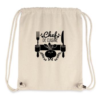 Chef de cuisine - Küchenchef - Koch - Köchin - 1C - Stanley/Stella recycelter Gym Bag - Naturweiß - Vorne