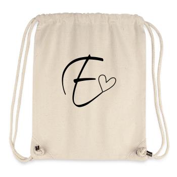 Buchstabe E Buchstabe-E Kalligrafie - Stanley/Stella recycelter Gym Bag - Naturweiß - Vorne