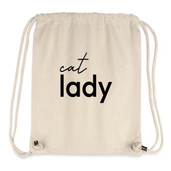 Cat lady - Stanley/Stella Recycled Gym Bag - natural - Front