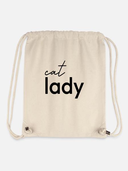 Katzendame - Stanley/Stella recycelter Gym Bag - Naturweiß
