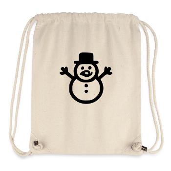 Bonhomme de Neige - Sac à cordon recyclé Stanley/Stella - blanc naturel - Devant