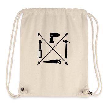 Artisan - Sac à cordon recyclé Stanley/Stella - blanc naturel - Devant
