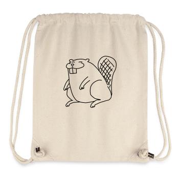 Trash Beaver - Stanley/Stella recycelter Gym Bag - Naturweiß - Vorne
