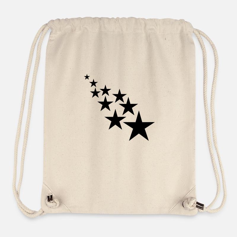 étoile - Sac à cordon recyclé Stanley/Stella - blanc naturel