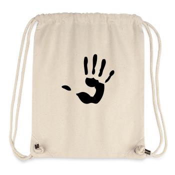 handprint sign - Stanley/Stella recycelter Gym Bag - Naturweiß - Vorne
