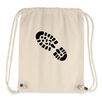Schuh Abdruck - Stanley/Stella recycelter Gym Bag - Naturweiß - Vorne