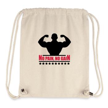 pain_gain_c2 - Stanley/Stella Recycled Gym Bag - natural - Front