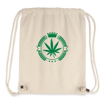hemp_leaf_au1 - Stanley/Stella Recycled Gym Bag - natural - Front