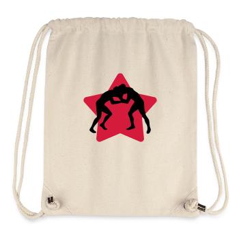 Lutte Lutteur Sport Sportif Athlète - Sac à cordon recyclé Stanley/Stella - blanc naturel - Devant