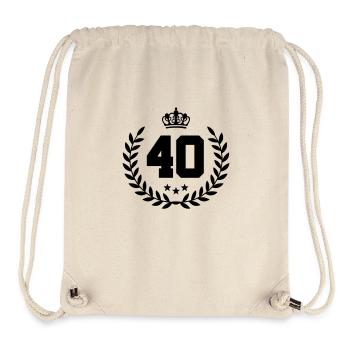 40 kranz - Stanley/Stella recycelter Gym Bag - Naturweiß - Vorne