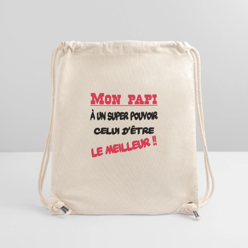 Mon papi est le meilleur Sac à cordon recyclé Stanley/Stella