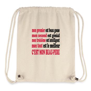 My Father-in-Law is handsome - Stanley/Stella Recycled Gym Bag - natural - Front
